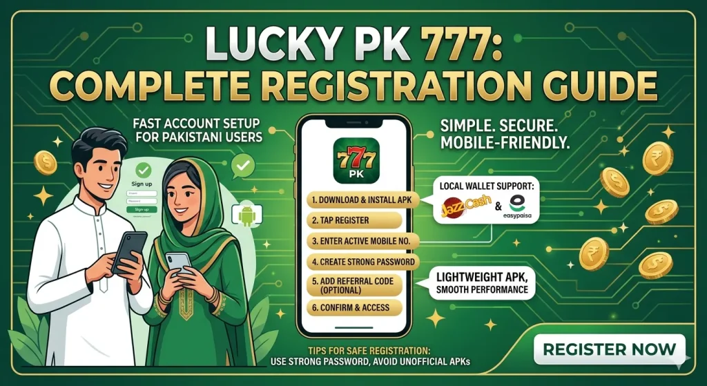 Lucky PK 777 Game Register